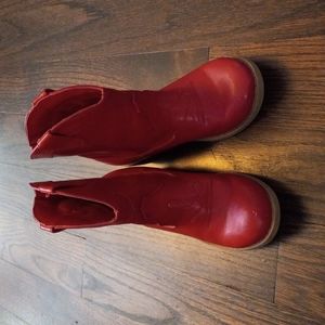 Gymboree Red Vintage Summer Stake Up Boots sz 12
